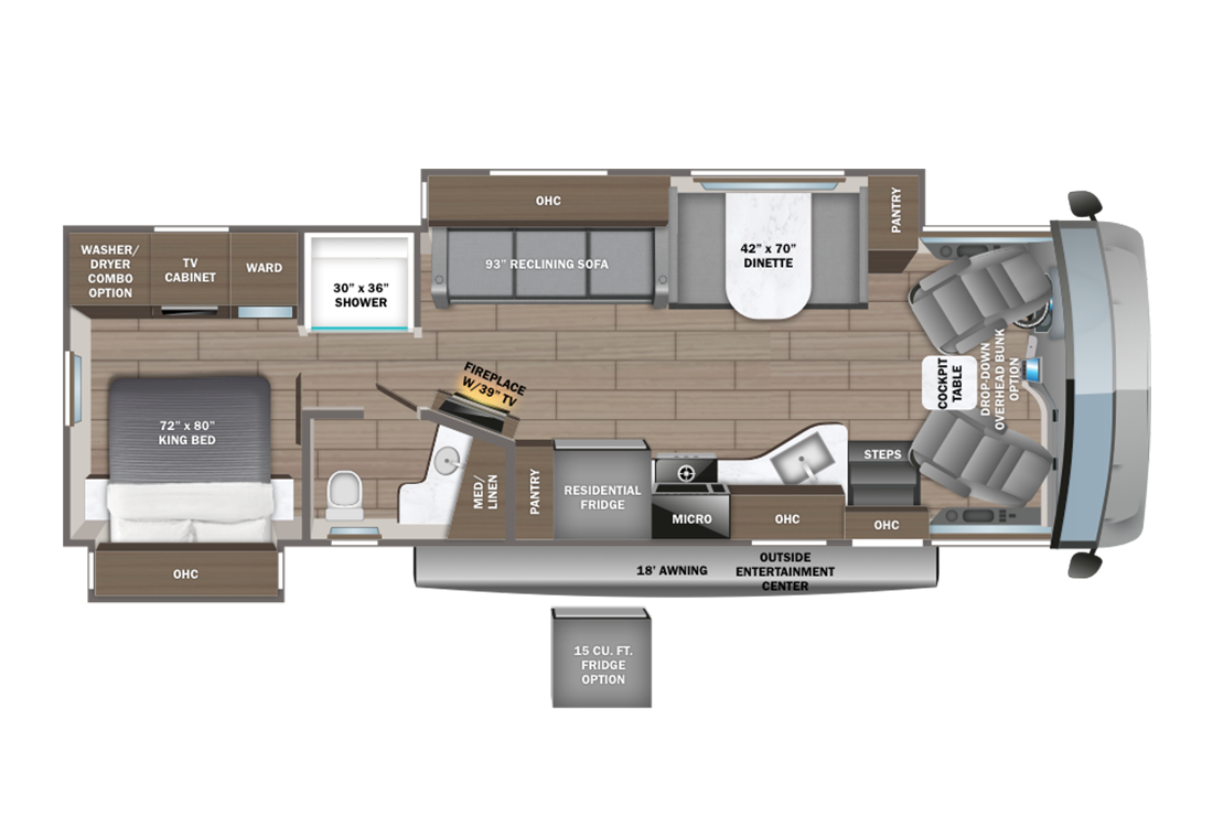 2024 Entegra Vision Xl 34B Floorplan Image